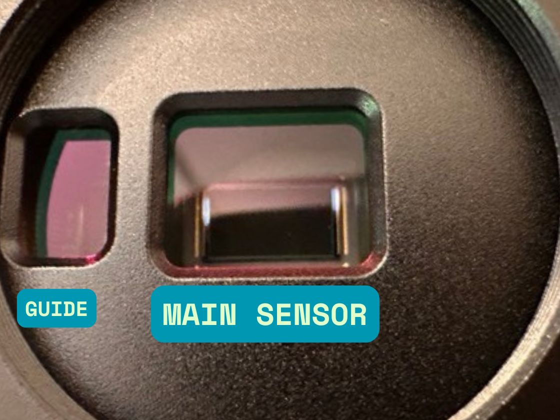 Integrierte Guiding-Kamera: Zwei Sensoren in einem Gehäuse